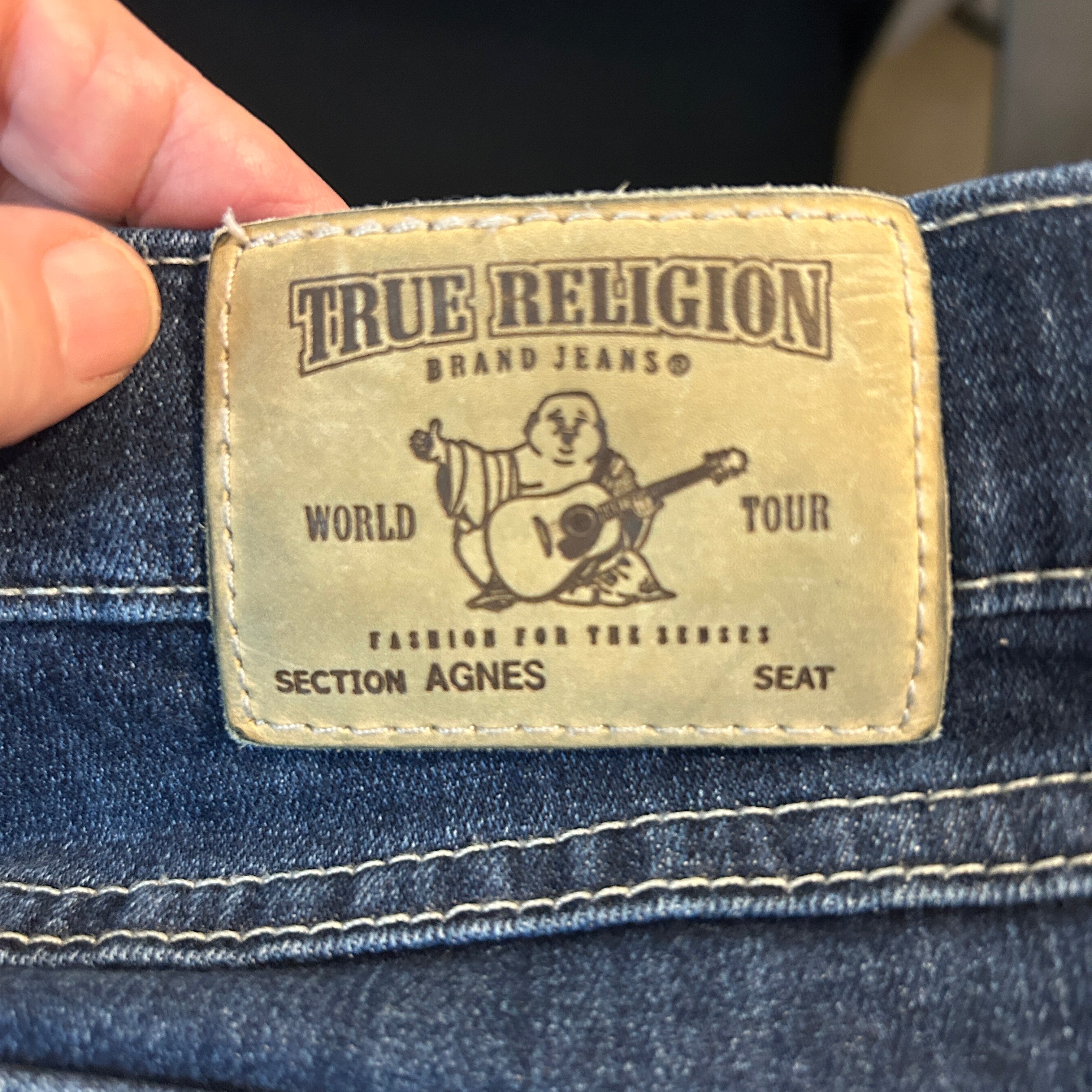 True Religion Straight Leg Jeans Dark Blue Women’s Size 30