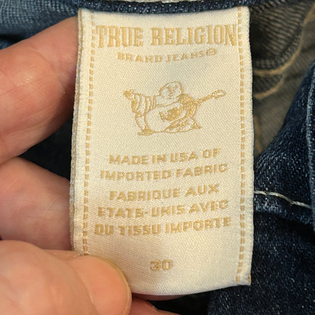 True Religion Straight Leg Jeans Dark Blue Women’s Size 30