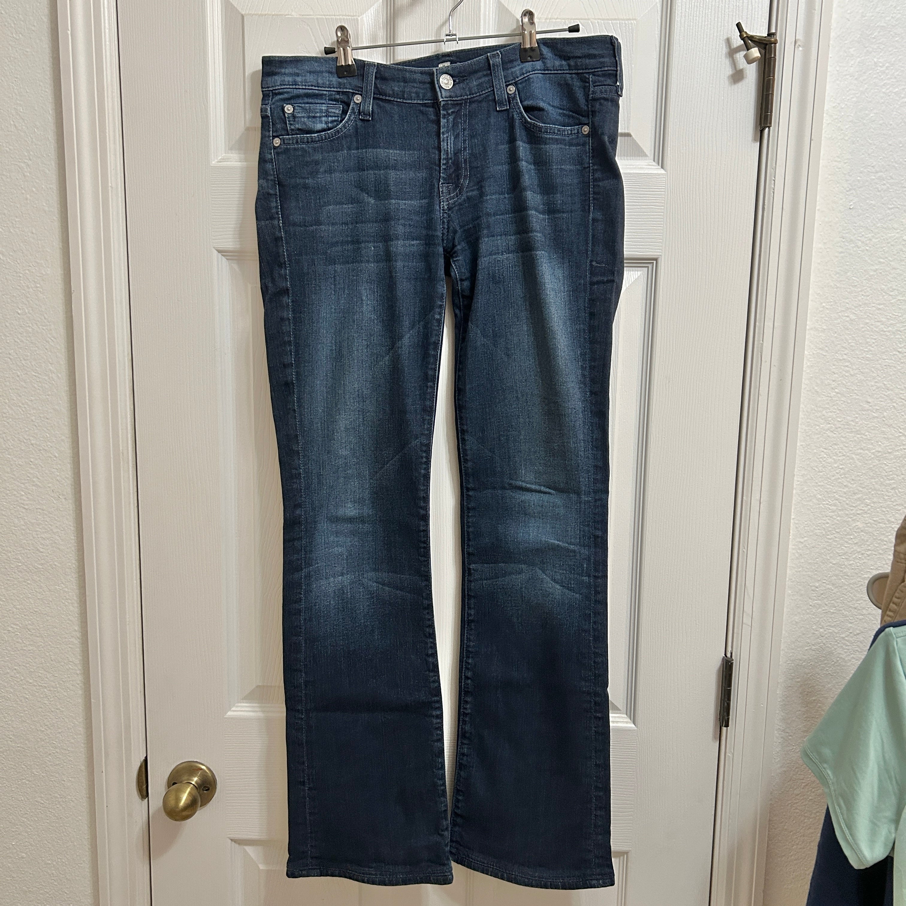 7 For All Mankind Bootcut Jeans Dark Blue Women’s 29 Stretch