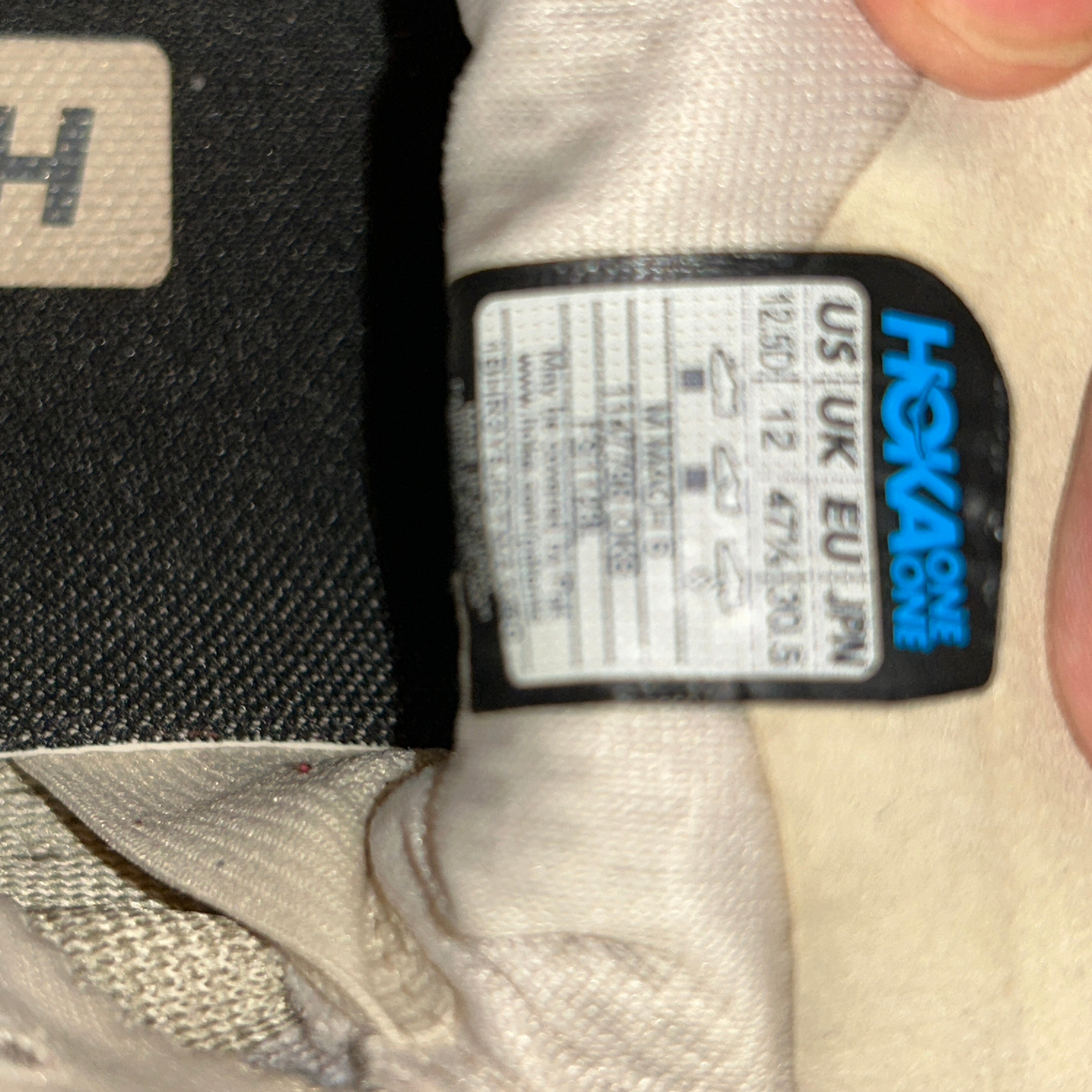 HOKA Mach 6 Running Shoes Beige Men's Size 12.5 Lightweight