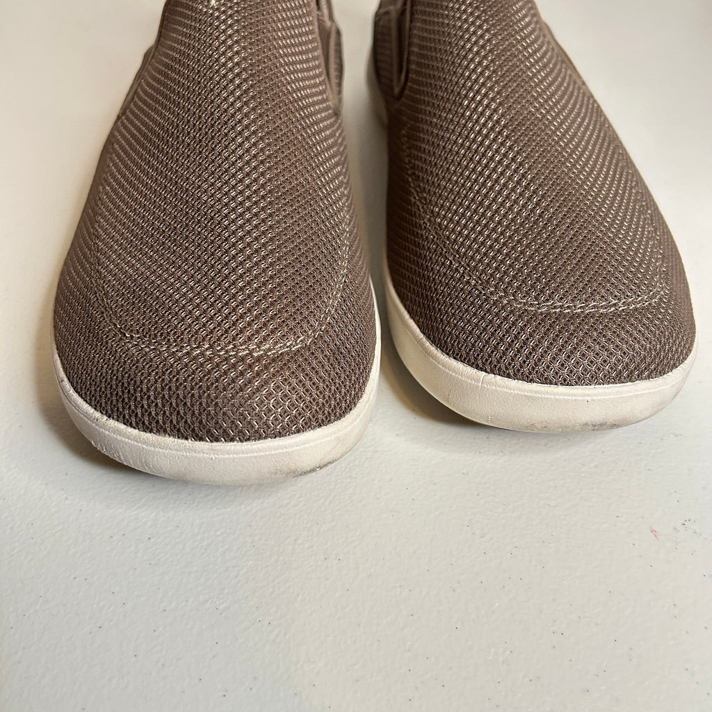 Olukai Nohea Pae Men’s Loafers Brown Mesh Slip-On Size 11.5 Convertible