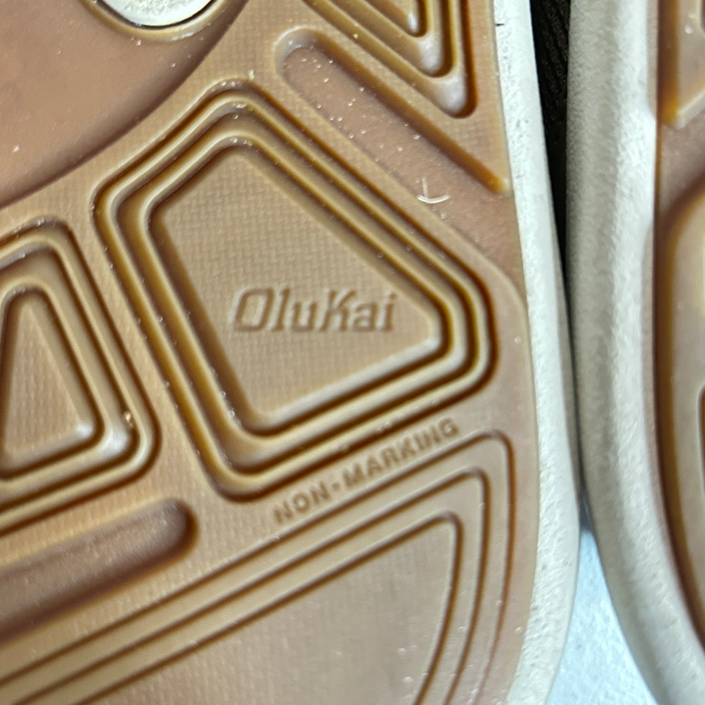 Olukai Nohea Pae Men’s Loafers Brown Mesh Slip-On Size 11.5 Convertible