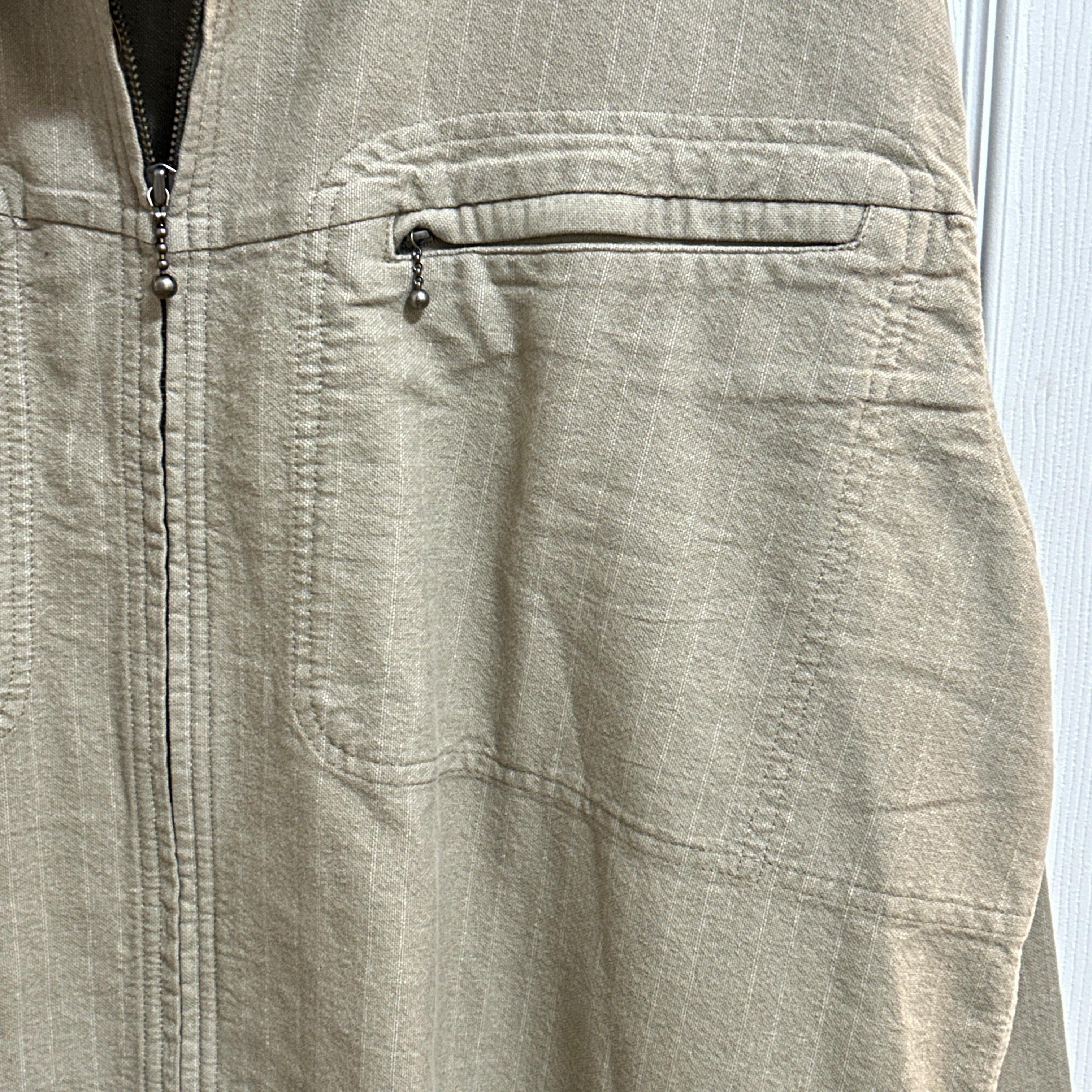 Eastern Mountain Sports Tan Zip Front Shacket Size Extra Large