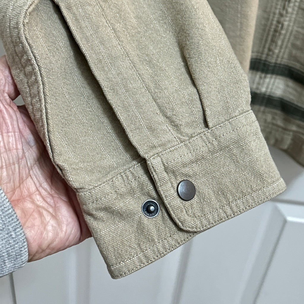 Eastern Mountain Sports Tan Zip Front Shacket Size Extra Large