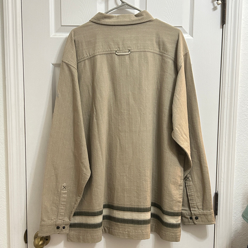 Eastern Mountain Sports Tan Zip Front Shacket Size Extra Large