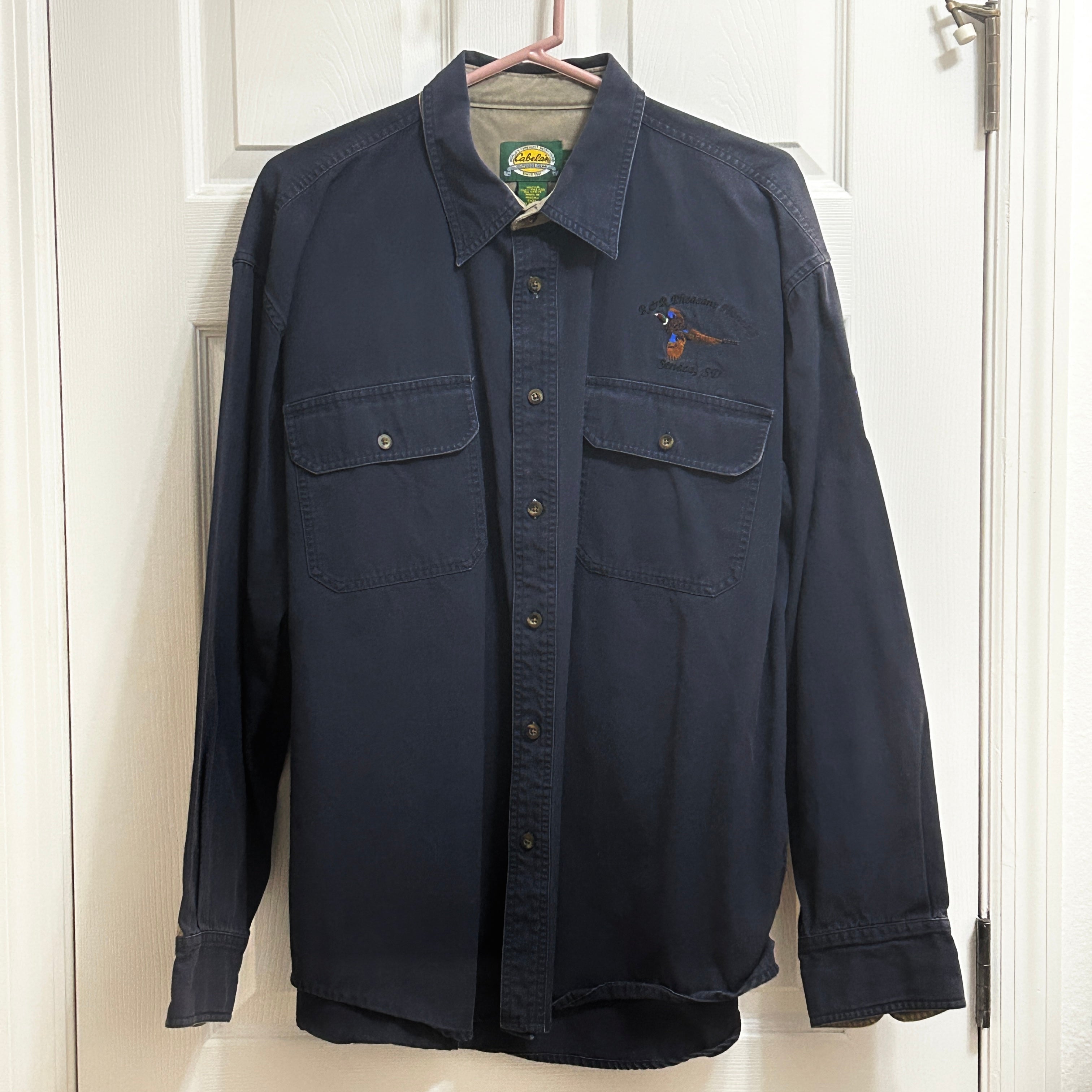 Cabela's Outdoor Gear Men’s Navy Shirt Size XL Certified Destination