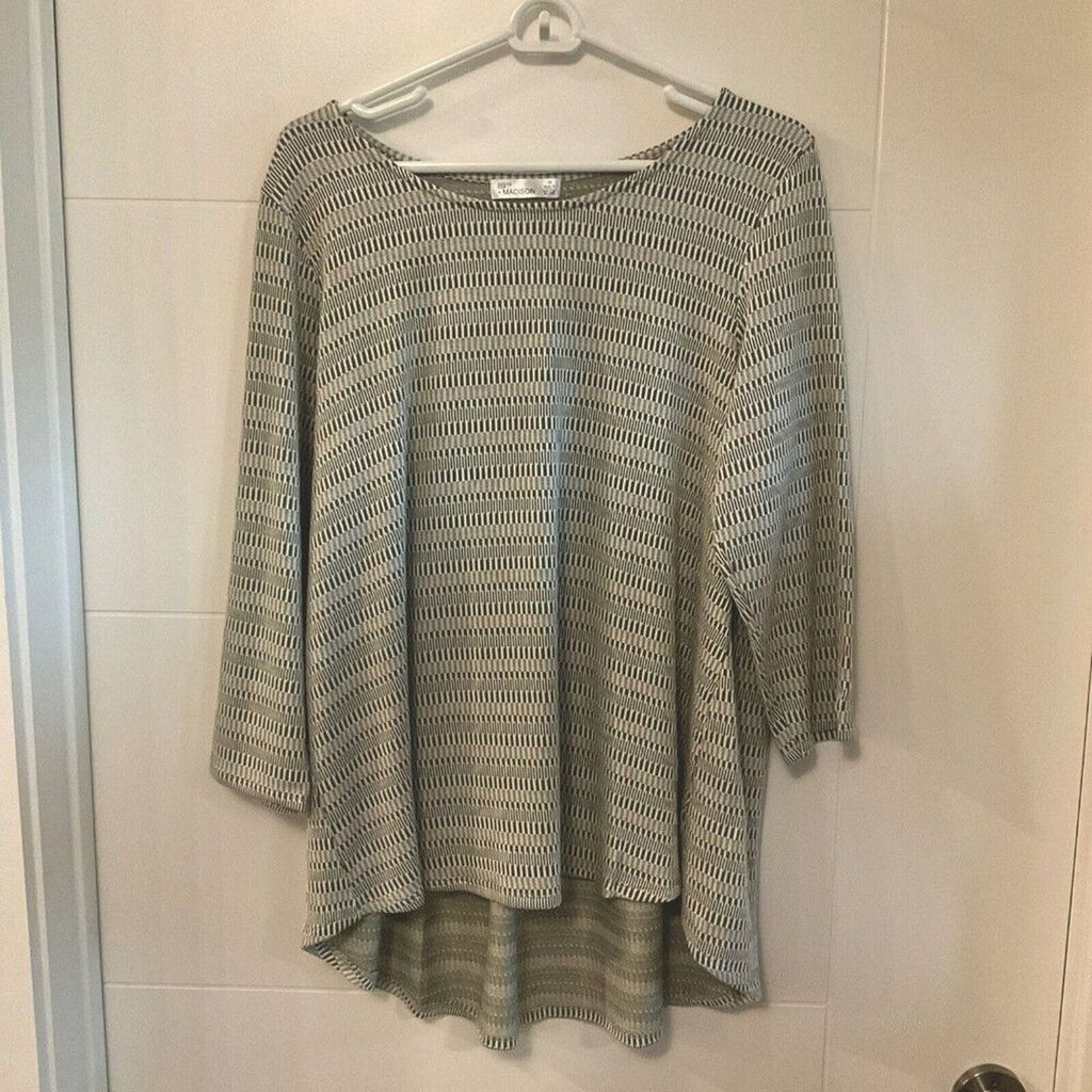 89th & Madison Women’s Boat Neck Top Blouse — Size 1X