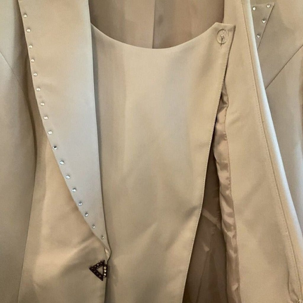 Women's Blazer "Capri" - Size 12 - Champagne w/Camisole Attachment - NEW #BH