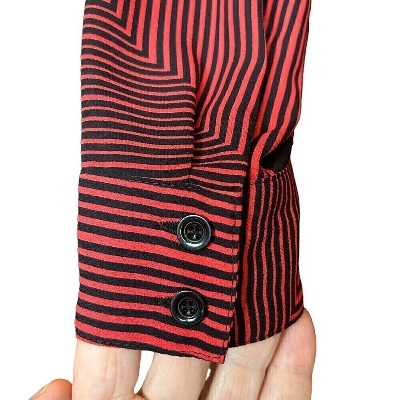 Chico’s High-Low V-Neck Pullover Blouse Small #1129