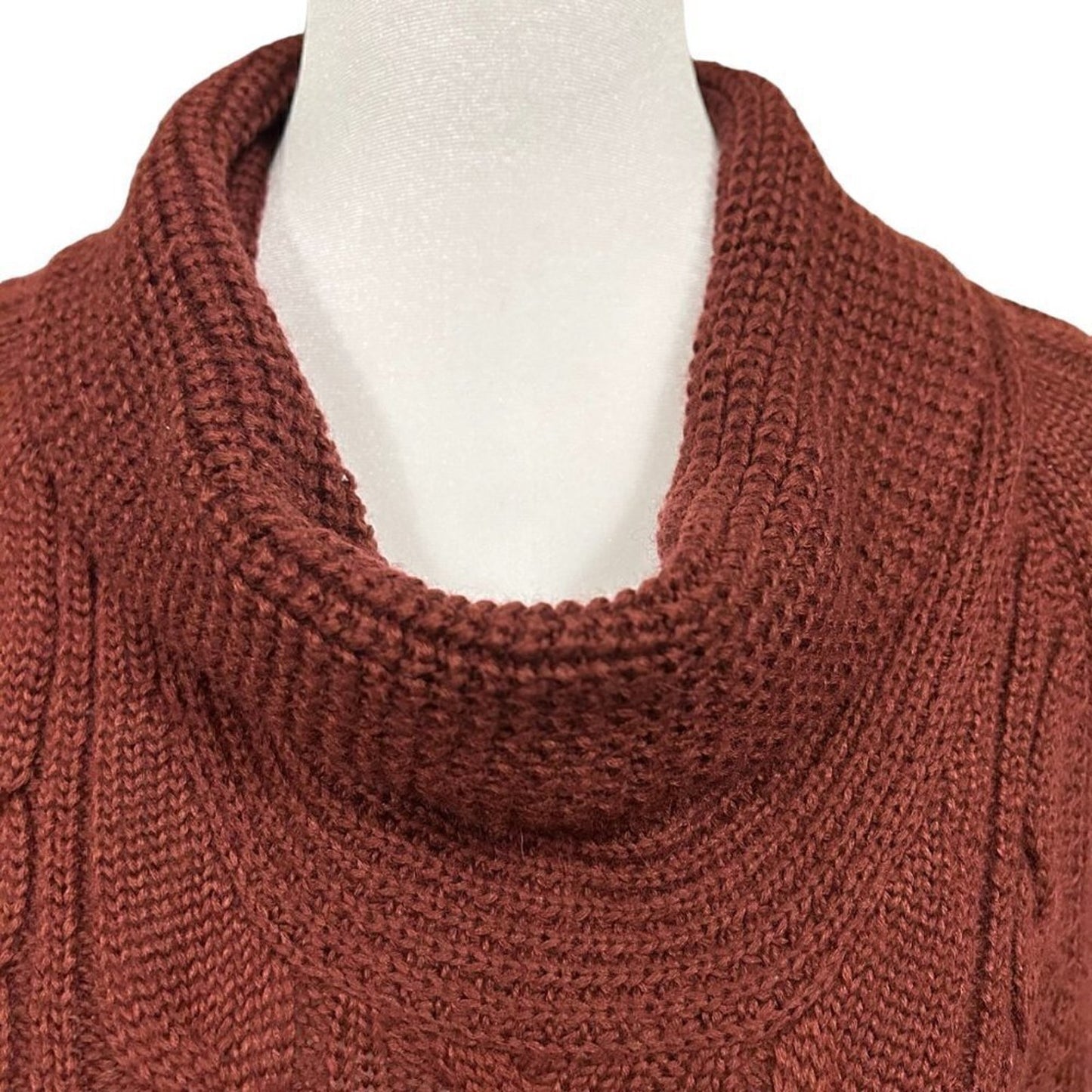 Coldwater Creek Womens Sweater Cable Stitch Vintage Fisherman Size XL /18 #L1374