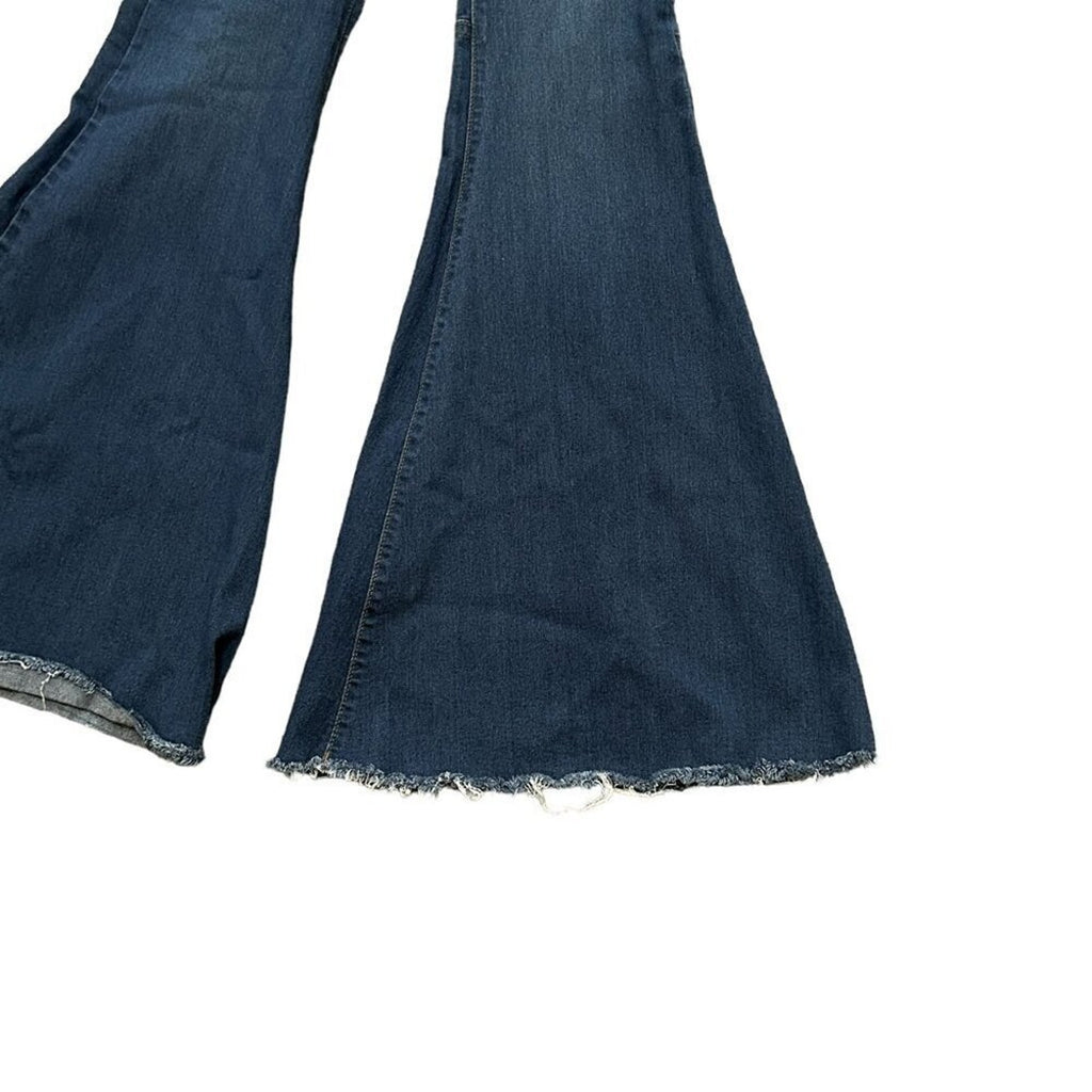 Dior Carter Women's Bell 15" Bottom Flare Distressed Jeans, Size 25 #J4-1581