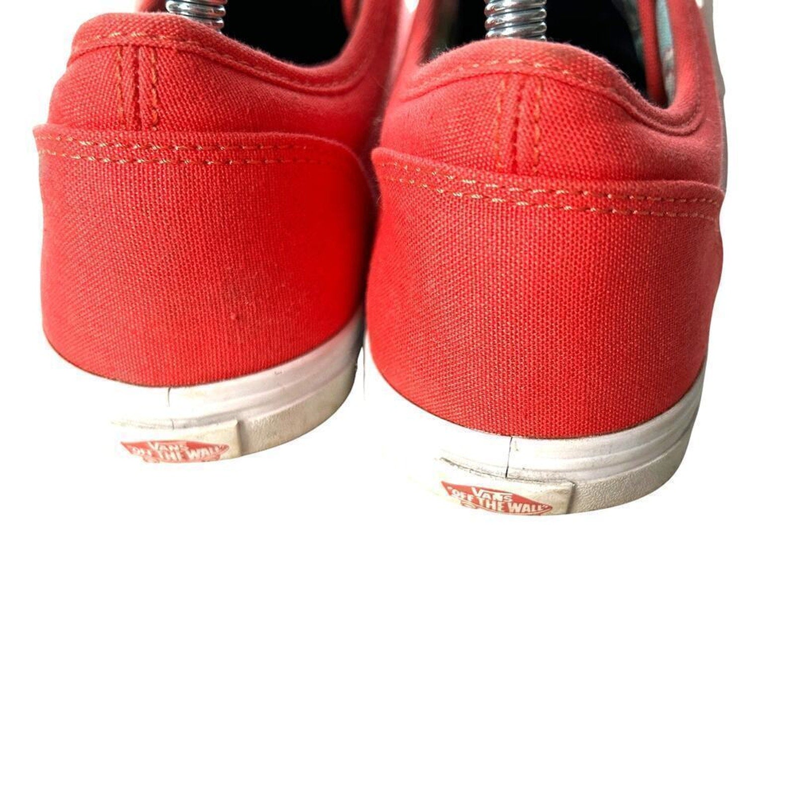 Vans Off The Wall Skate Shoes Light Red Lace Low Top Sneaker Sz. 9 (W)