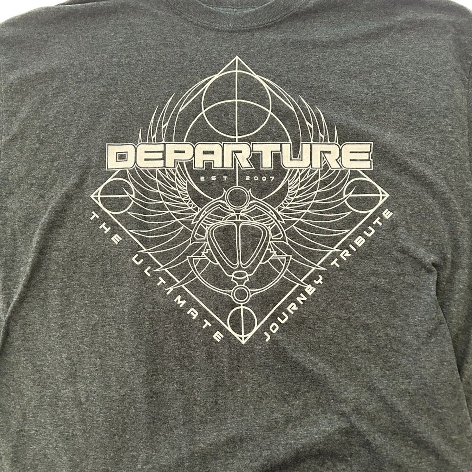 Departure Journey Tour 2020 T-Shirt Size (See Description) Gray Cotton #B1495