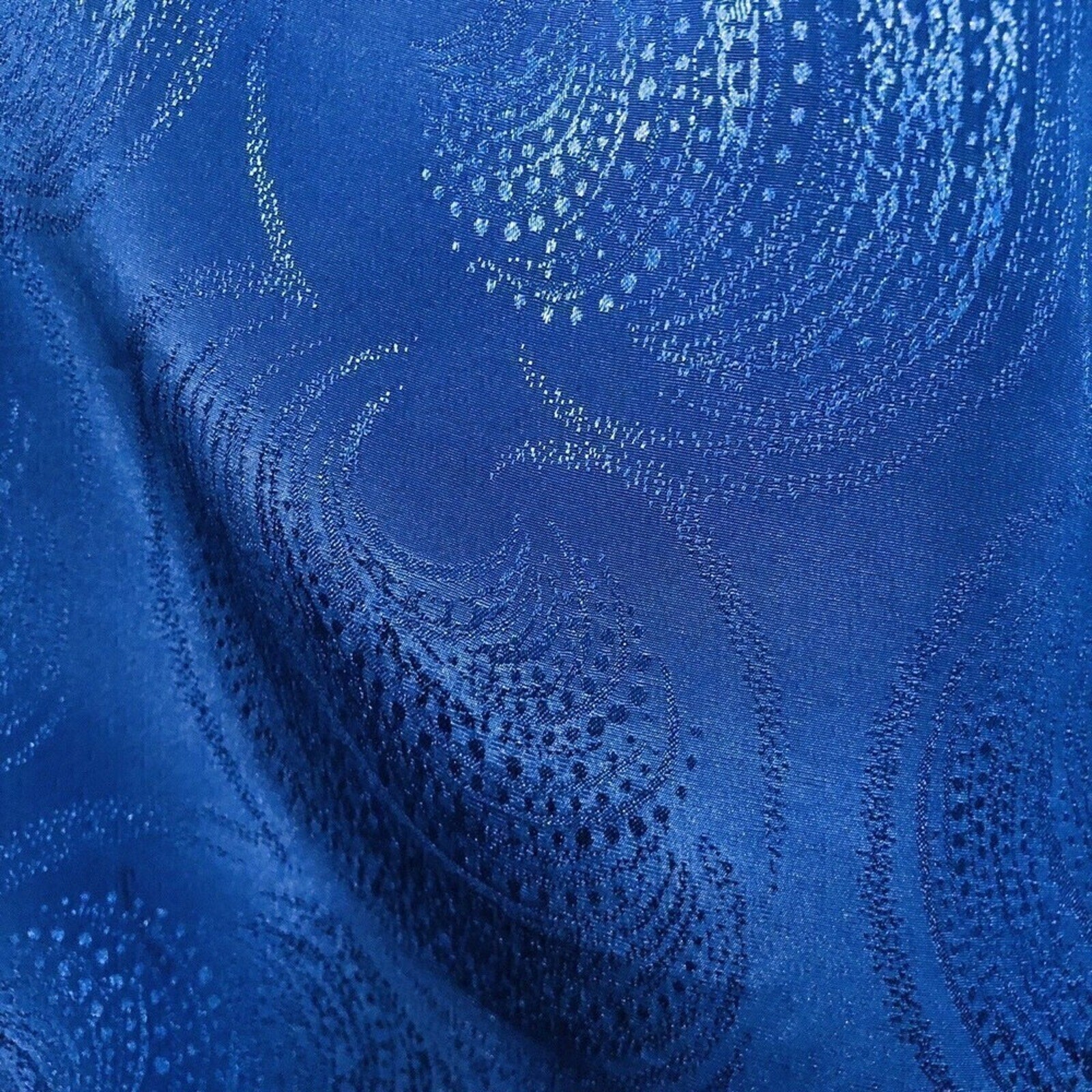 Bleyle Women’s Long‑Sleeve Blouse L – Blue Paisley Hidden Buttons #1014