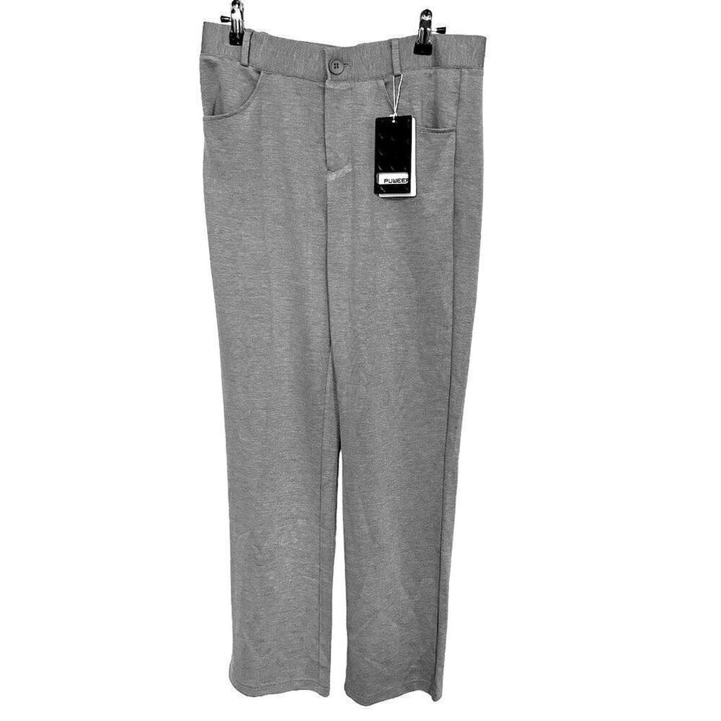 Puweer Women's Pants Size M, Grey, Rayon Nylon Spandex  (See Photos) #B1459
