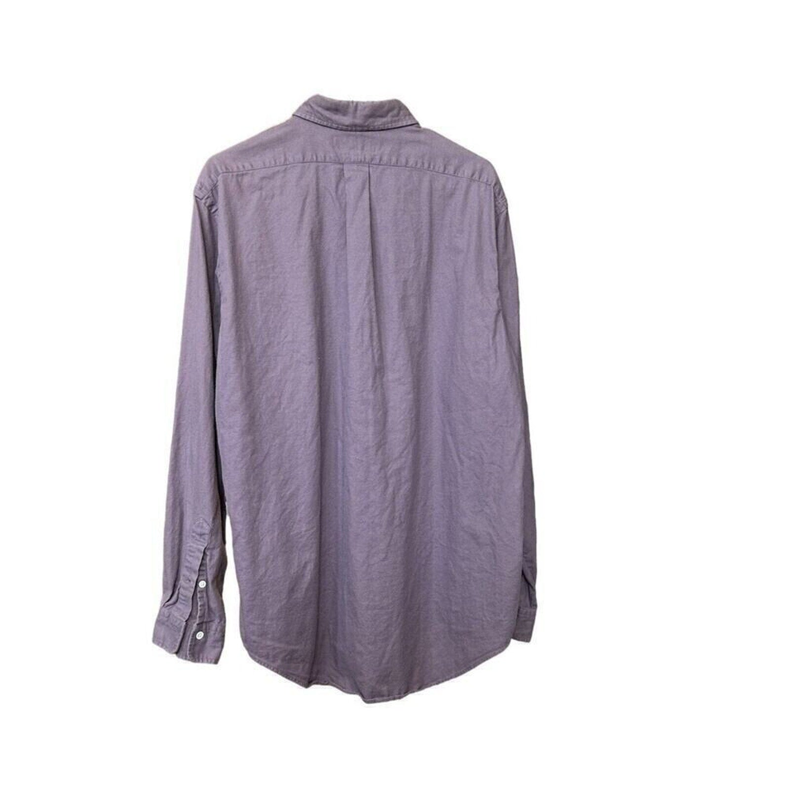 Ralph Lauren Men's Button Down, Shirt, Purple Long Sleeve Cotton Sz. XL #A1185