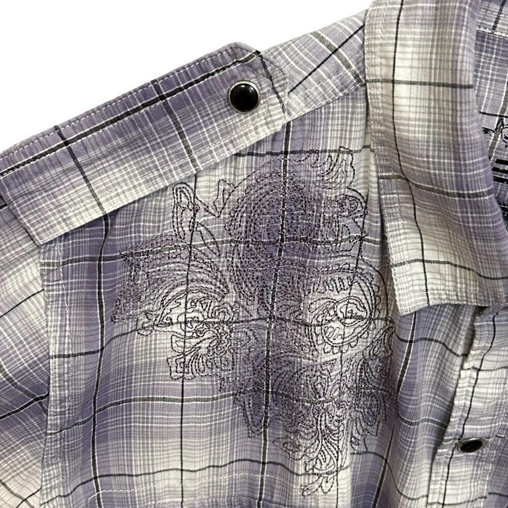 Helix Mens Black Pearl Snap Shirt Size ( XL )  Long Sleeve Western Cowboy #M1386