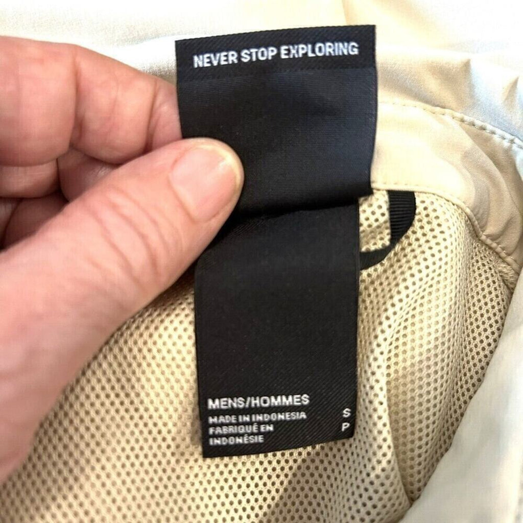 Men's The North Face Sniktau Short Sleeve Sun Shirt Vented Beige Size (S) #1140