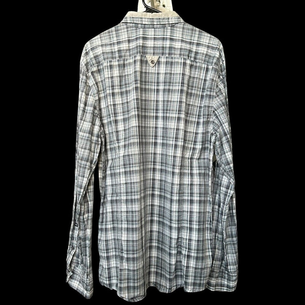 Buffalo David Bitton Men's Button Up Plaid Shirt Size XL Slim Fit #H1309