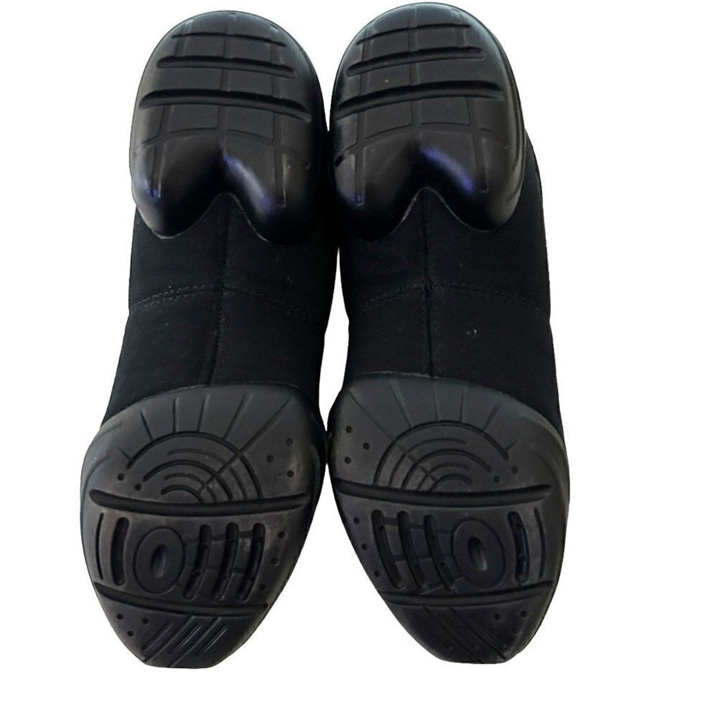 Capezio Women's Canvas Comfort Shoes Size 8 Black Snug Fit Canvas Uppers #1535