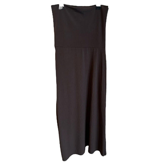 Wide Leg Coulots Brown Women's Pants Sz. 3X Capri Crop Stretchy Waistband #F1244