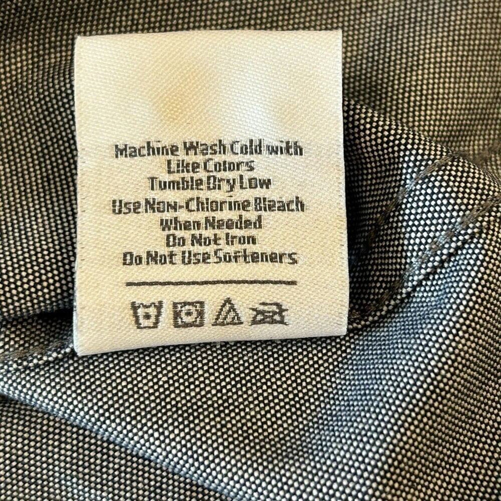 Mark Weldon Men's Button Down Shirt Gray Size X-Large #F1239