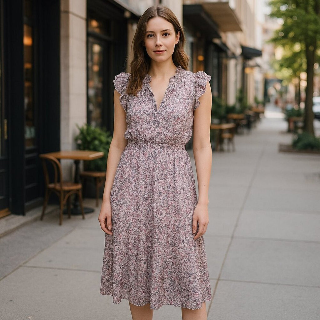 New Women’s BB Dakota Steve Madden Floral Ditsy Dress Lined Medium # HB