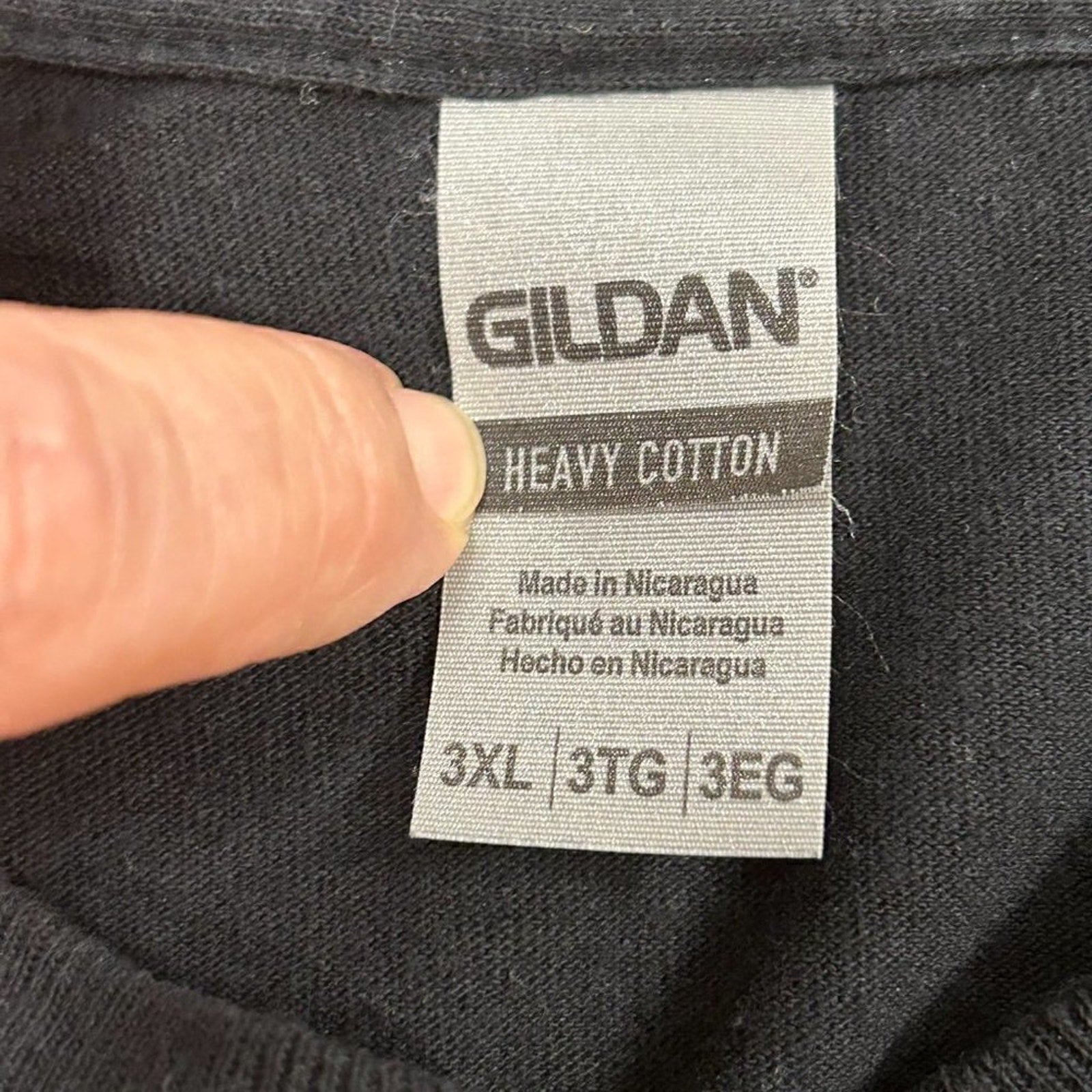 Gildan Ultra Hvy Cotton Vietnam Era Vet Long Sleeve T-Shirt Sz. 3XL Black #N1403