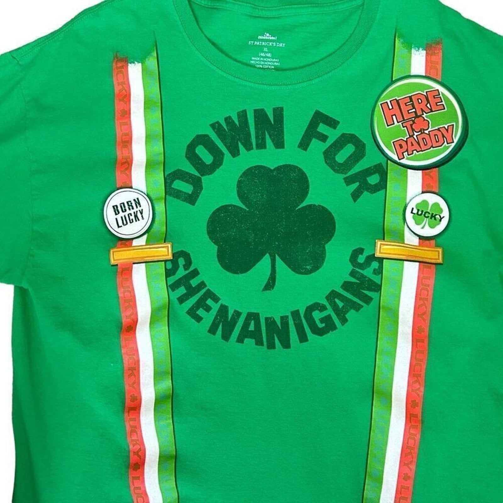 St. Patrick's Day Celebrate  Men's T-Shirt Size XL 46/48 Cotton Honduras #P1486