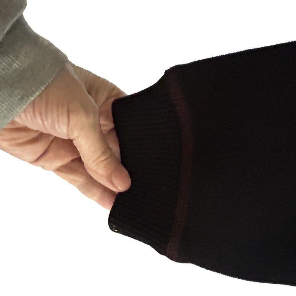 Tommy Bahama VTG 1/4 Zip Sweatshirt De'Vine Intervention Embroidered Blk.Sz. L