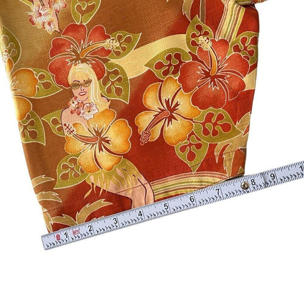 Tommy Bahama Tropical Girls Size M, Silk Relaxed Fit Rare Vintage #J-1565