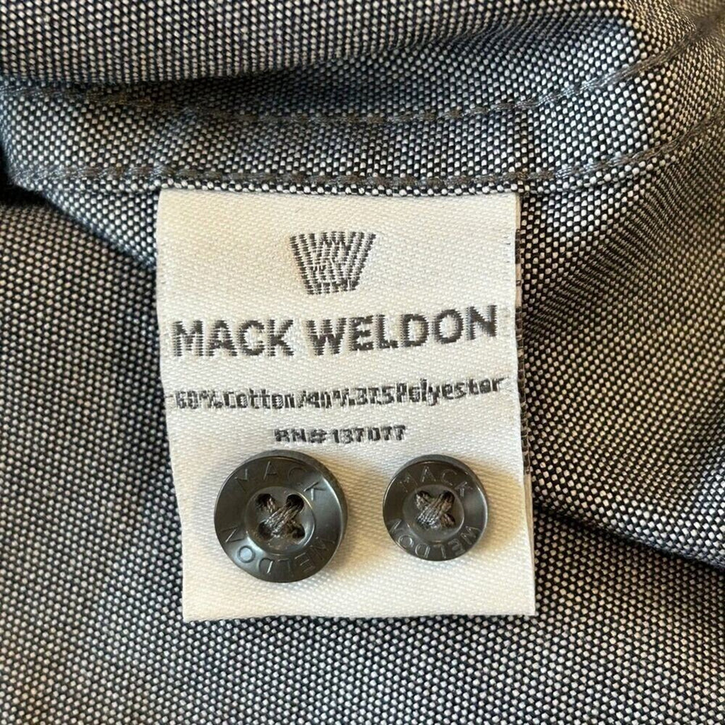 Mark Weldon Men's Button Down Shirt Gray Size X-Large #F1239