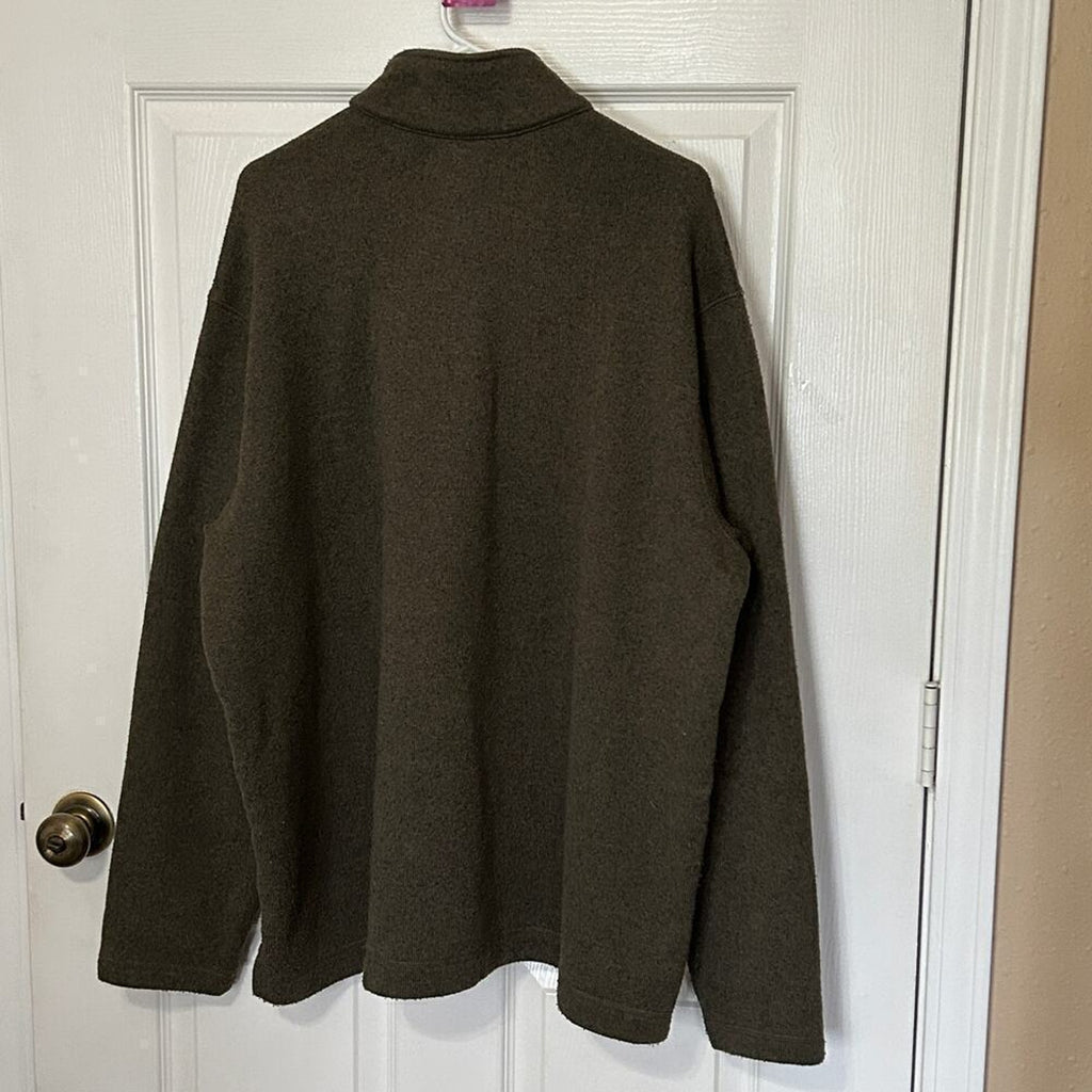 Eddie Bauer Men's XXL Pullover Long Sleeve Sweatshirt Olive Green