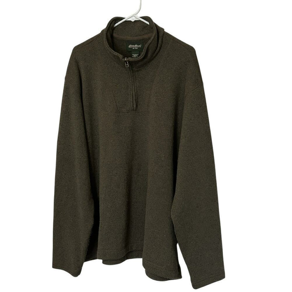 Eddie Bauer Men's XXL Pullover Long Sleeve Sweatshirt Olive Green