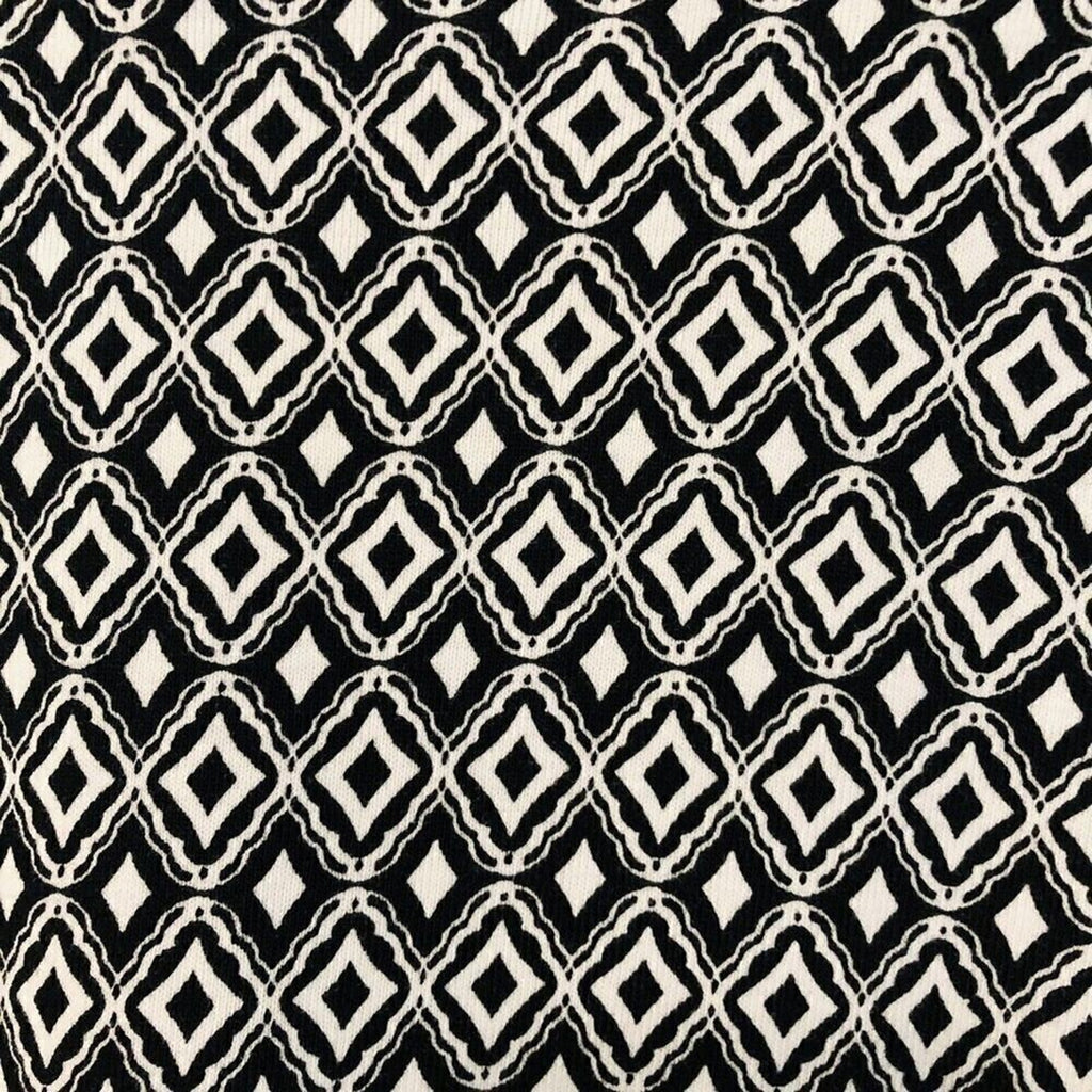 Rafaella Black & White Geometric Sheath Dress Size M – Sleek & Figure-Flattering