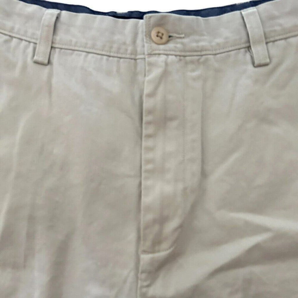 Nautica Deck Shorts Men's Size 36 Hi Rise Khaki Cotton Wide Comfort #A1571
