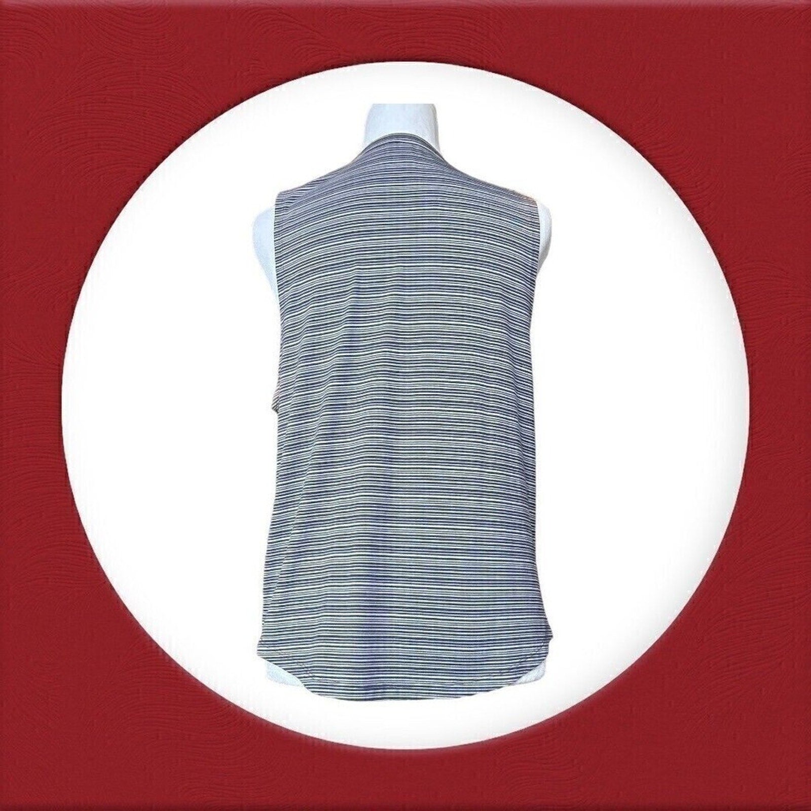 Athleta Women’s Cloudlight Tank Top S – Blue Gray Striped #A1211