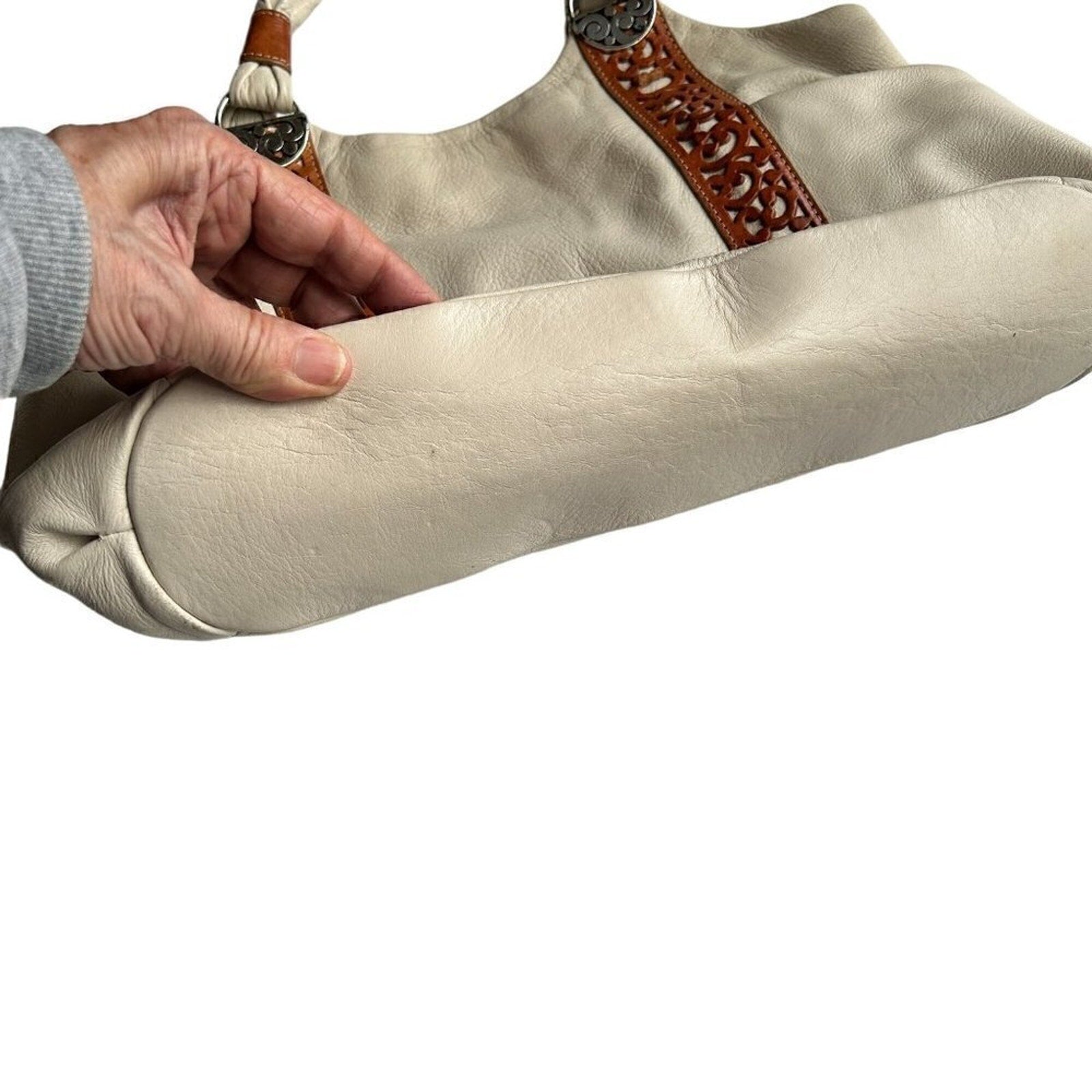 Brighton - Bag Tote - Heritage Collection Callie Taxco Mexican Silver Leather