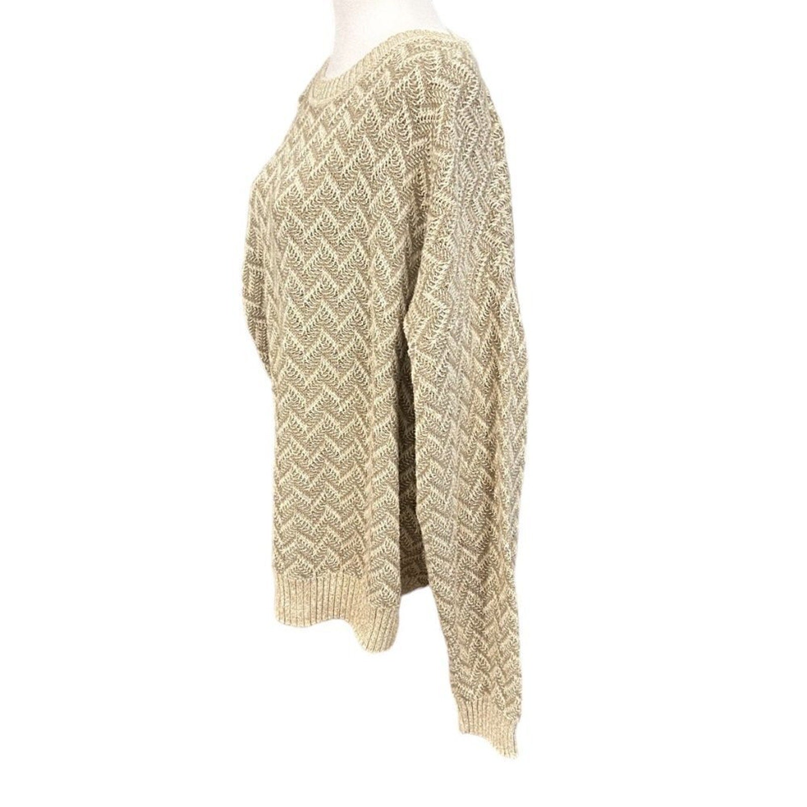 Ashley Vintage Thick Sweater Size Large Long Sleeve Made in USA #L1373