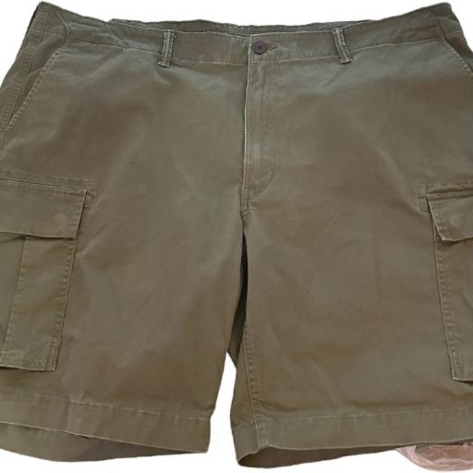 Lands End Men's Cargo Shorts Size 48 Traditional Fit Cotton Spandex Blend #P1534