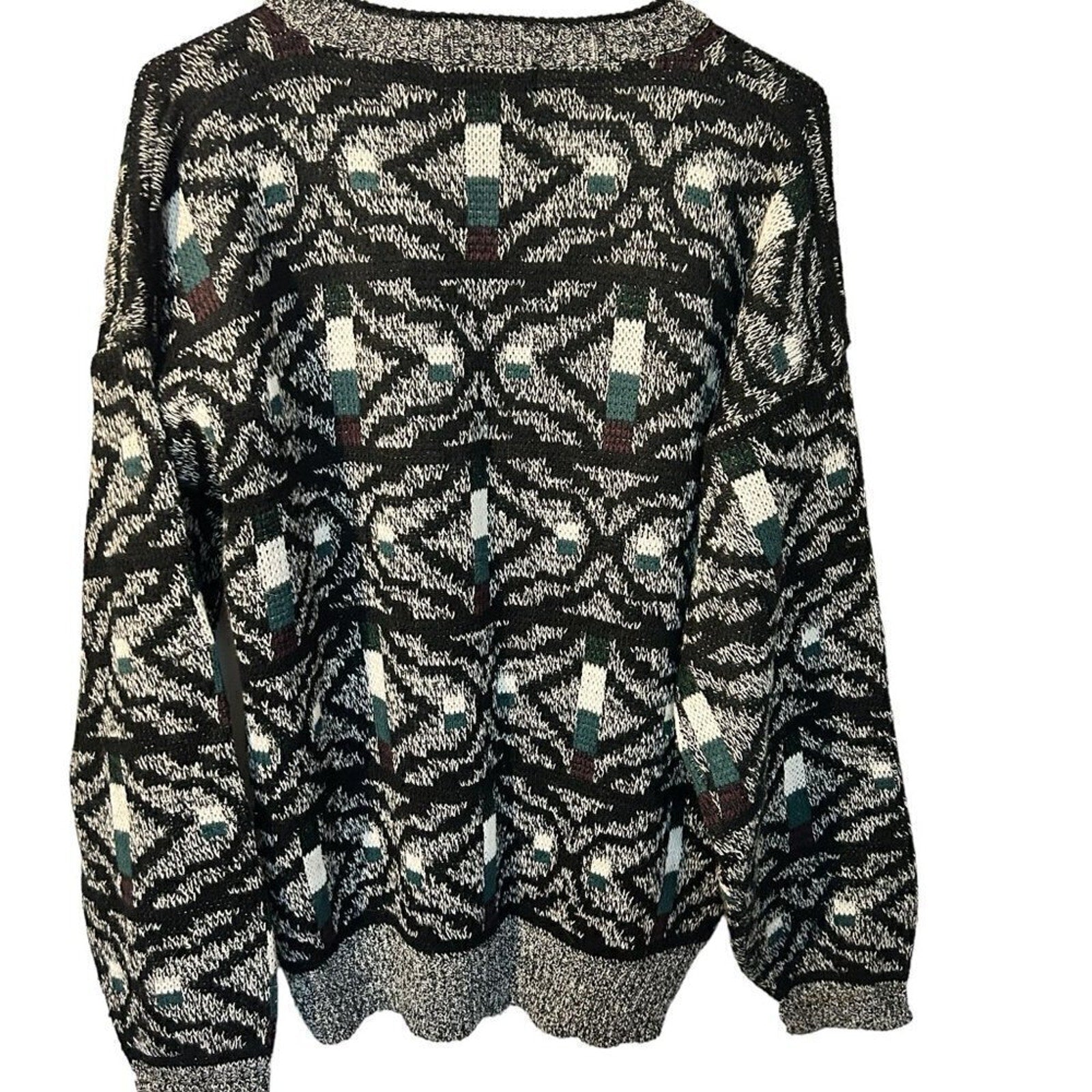 Wood Land Trail Cardigan Sweater Knit Grandpa Dad Size M Cottagecore #D1477