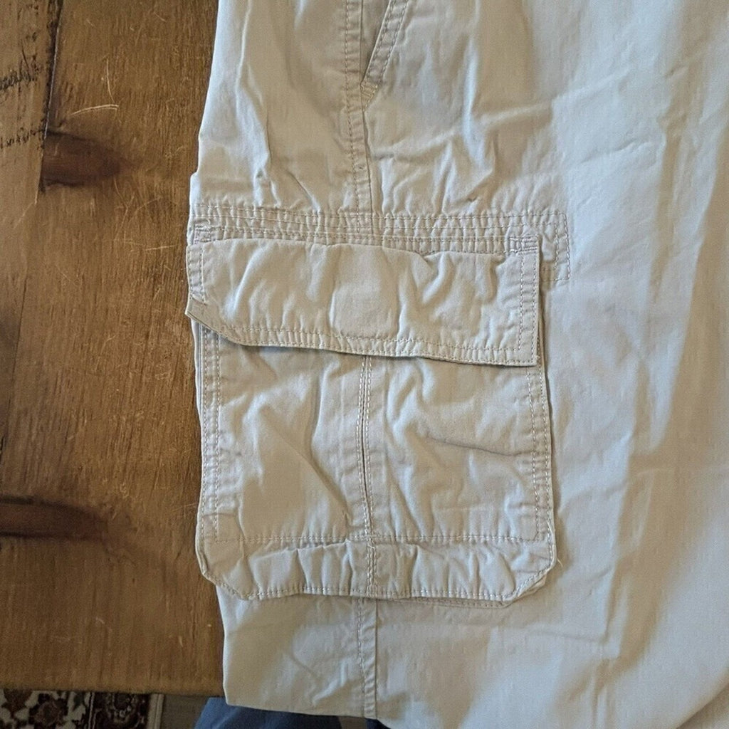 Axist Men's Relaxed Cargo Pants Beige Size 38x29 Algodon 100%Cotton #J1335