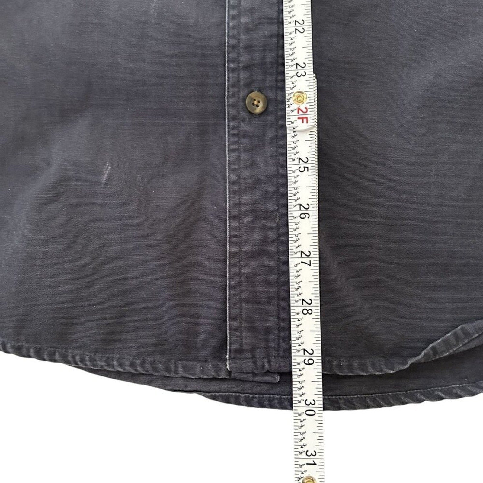 Cabela's Blue Tan Long Sleeve Heavyweight Men's Outdoor Shirt Size XL #H