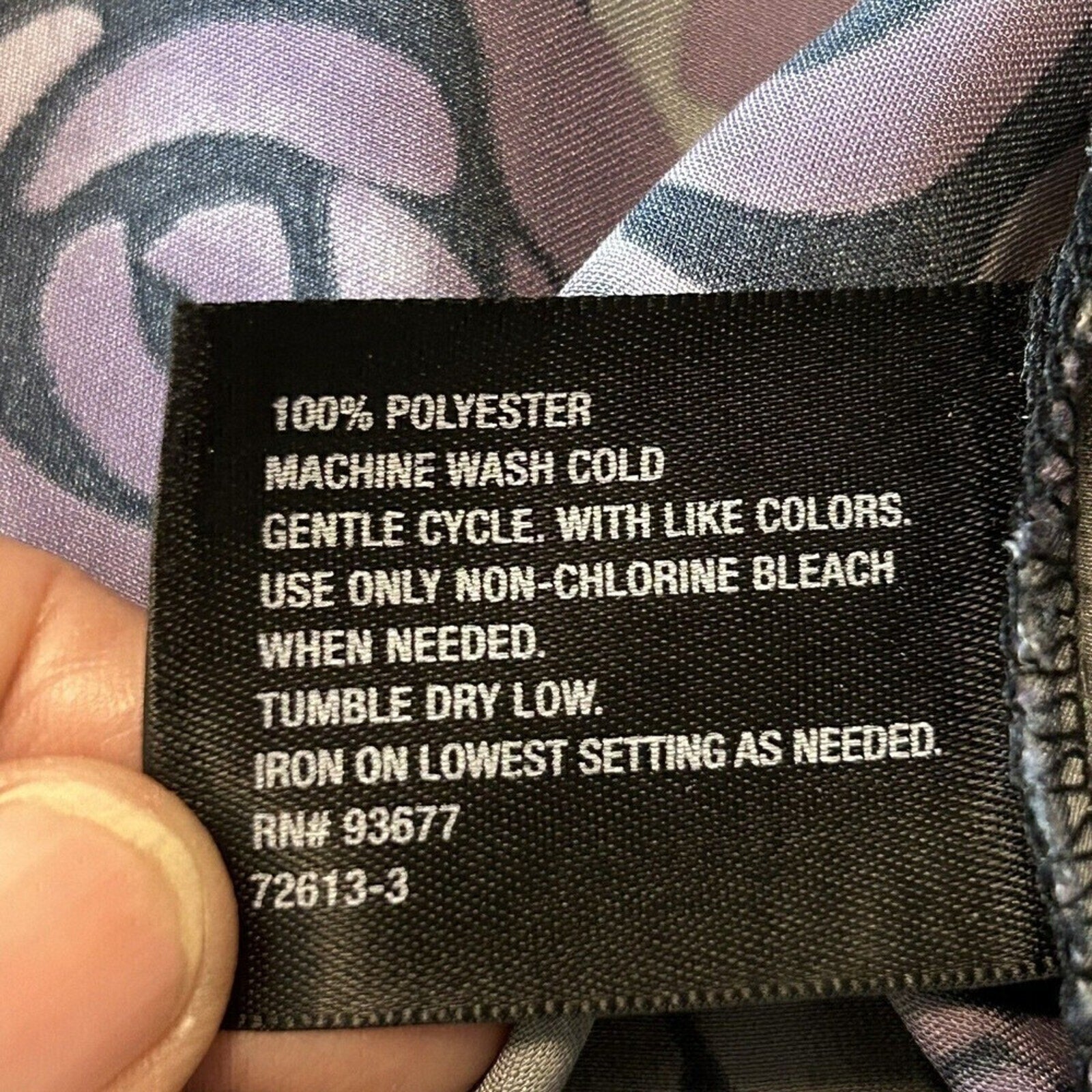 East 5th Women's Grey Purple Tunic White Blouse Size (L) Pleated Front #SH