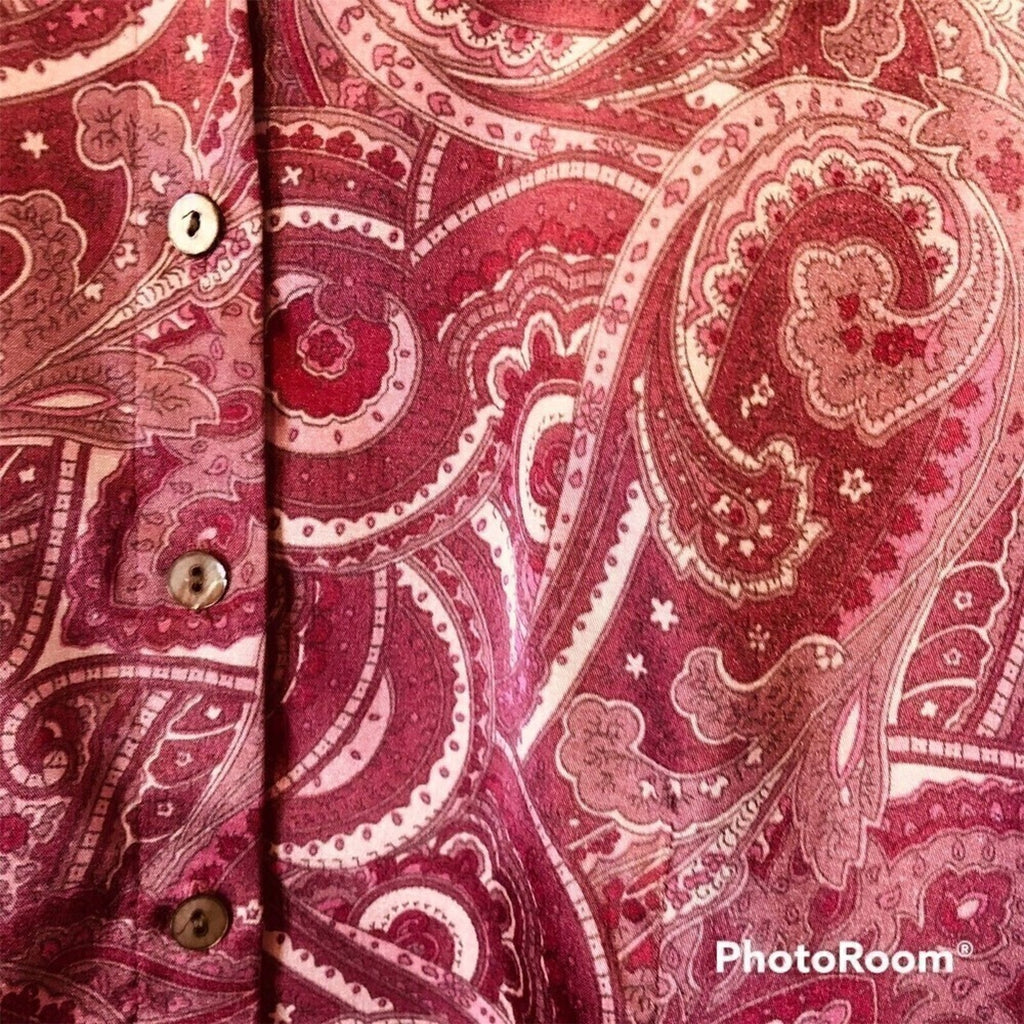 Hasper & Company A S L - Women's Long Sleeve, Button Up, Pink Blouse, Sz. 14P