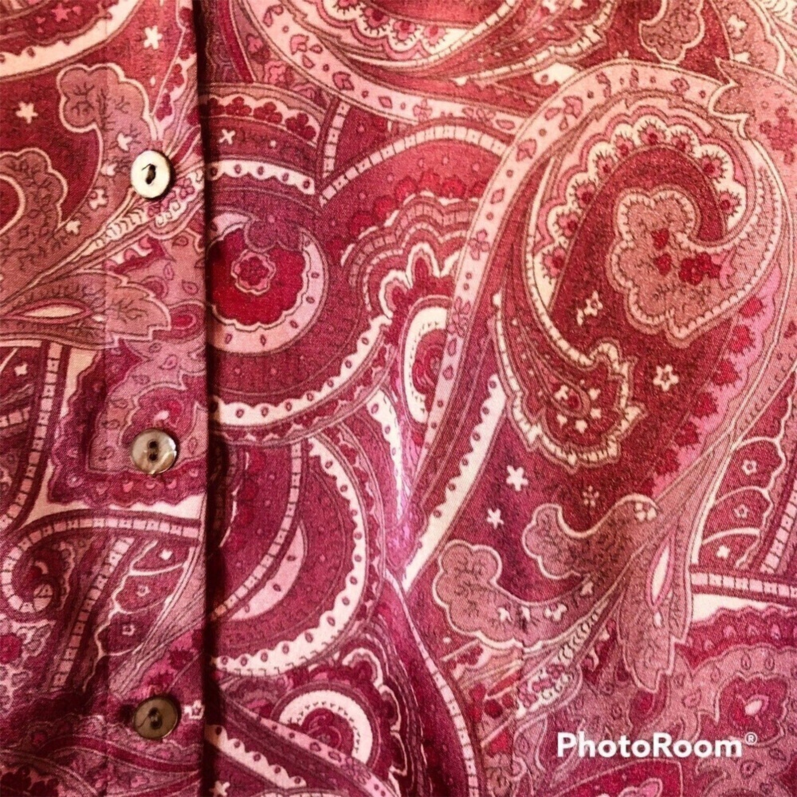 Hasper & Company A S L - Women's Long Sleeve, Button Up, Pink Blouse, Sz. 14P