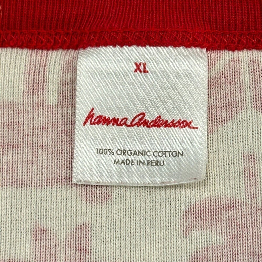 Hanna Anderson Reindeer Womens Top Sz XL Holiday Christmas Lg Slve Shirt #K1354