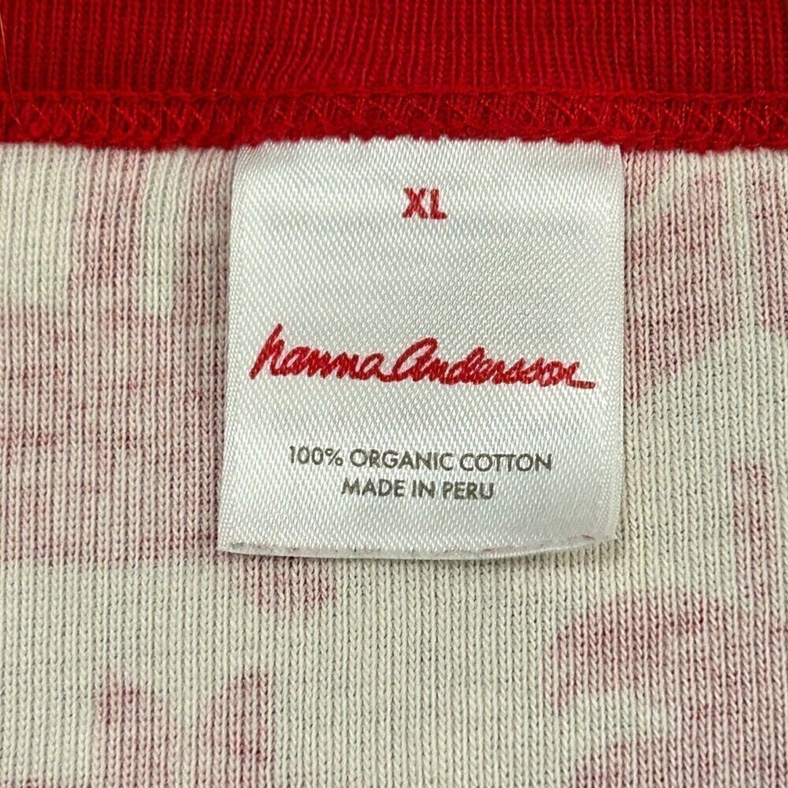 Hanna Anderson Reindeer Womens Top Sz XL Holiday Christmas Lg Slve Shirt #K1354