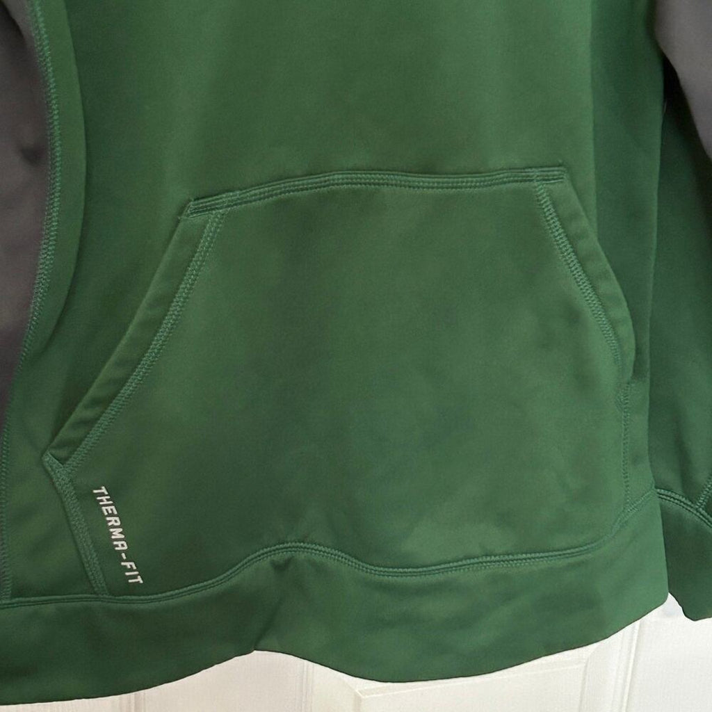 Nike Therma-FIT Pullover Hoodie Fleece Lining Green Size M #F-1612