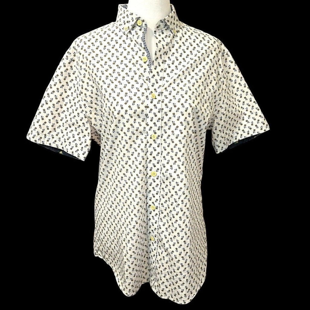 Johnston & Murphy Women's Blouse Short Sleeve Pineapple Size (S) #J13
